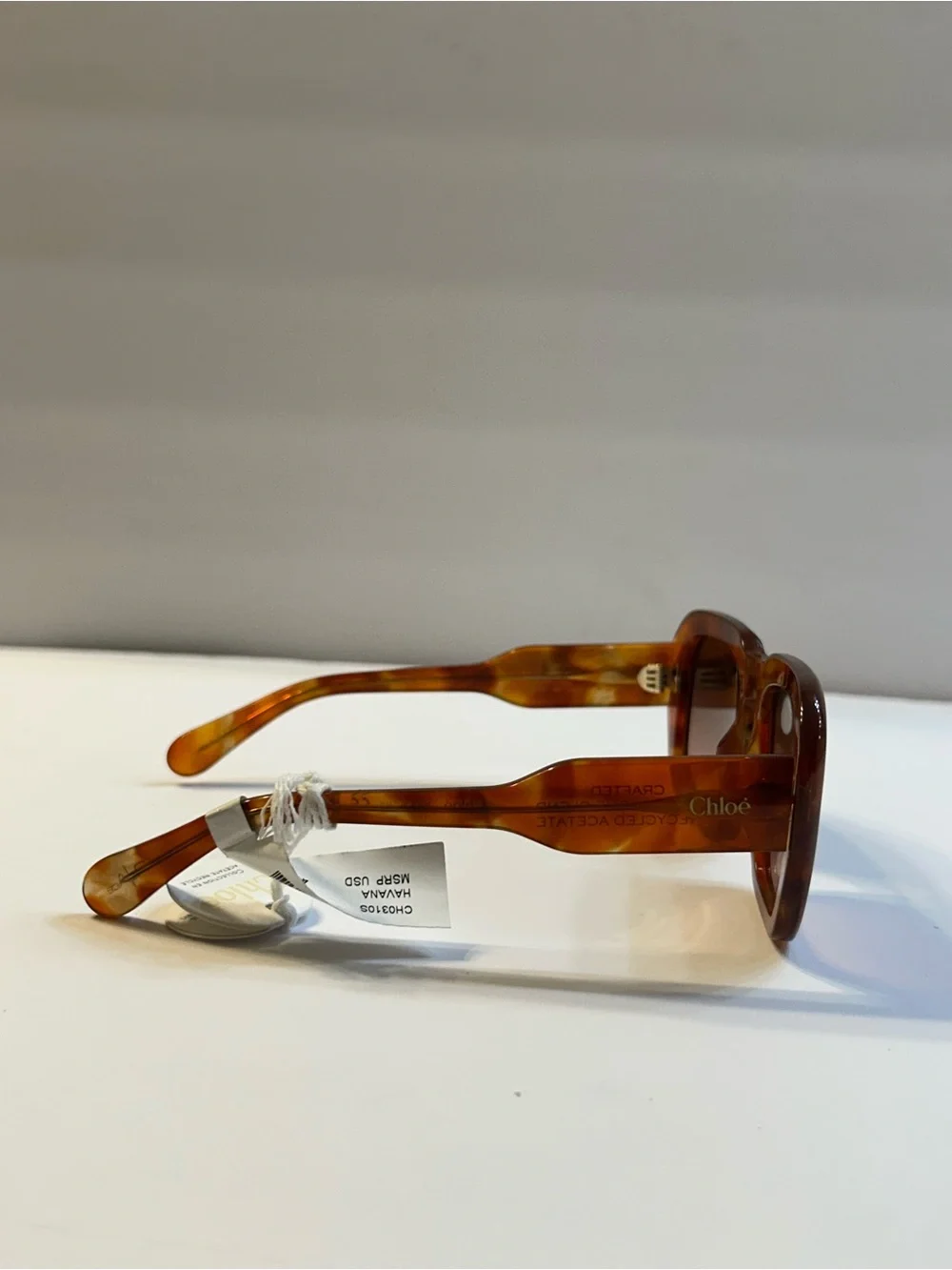 NWT Chloe Round Acetate Sunglasses in Smokey Havana